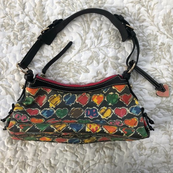 Dooney and Bourke Rainbow Heart Purse - Picture 1 of 7